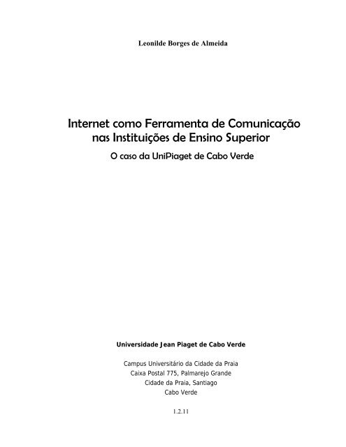 Leonilde Almeida.pdf - Universidade Jean Piaget de Cabo Verde